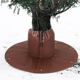Winter Protection for Palm Trees Root - Palm Root Protection Bag, Thermal Plant Cover Protector with Drawstring for Plants and Trees, Reusable（brown）