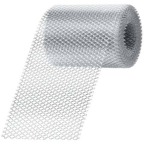 Gutter Guard Mesh 5 Inch x 19.68 Feet Aluminum Gutter Guard from Leaves Gutter Covers Screen Leaf Gutter Guard Protection for DIY Cutting Leaf Rain Gutter Guards, Silver In Australia - Darrahopens