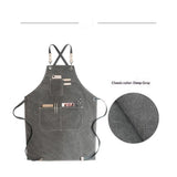 Canvas Cross Back Chef Cotton Aprons for Men Women with Large Pockets,Strap Adjustable Apron Apron For Men Women（Only apron） In Australia - Darrahopens