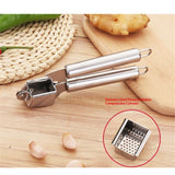 Barrell Handle Garlic Press,Stainless steel manual garlic press, home use garlic crushing tool, new kitchen garlic paste tool