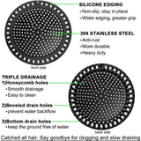 2 pack Oversized Drain Strainer for Bathtub, Shower, Sink, Kitchen, Washbasin, Stainless Steel Hair Catcher, Clog-Free Drain Protector, Easy to Install