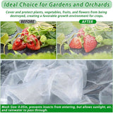 2 Pack Garden Netting for Raised Beds, Raised Bed Plant Covers for Garden Protection, Fine Mesh Bird Netting Pest Barrier Screen with Drawstring and Clips for Protecting（Only cover） In Australia - Darrahopens
