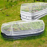 2 Pack Garden Netting for Raised Beds, Raised Bed Plant Covers for Garden Protection, Fine Mesh Bird Netting Pest Barrier Screen with Drawstring and Clips for Protecting（Only cover） In Australia - Darrahopens