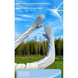 Unisex-adult Cool Sleeves With Hand Cover, Fingerless UV Thin Sleeve Arm Protection Sunshade Gloves Arm Adjustable In Australia - Darrahopens