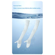 Unisex-adult Cool Sleeves With Hand Cover, Fingerless UV Thin Sleeve Arm Protection Sunshade Gloves Arm Adjustable