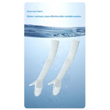 Unisex-adult Cool Sleeves With Hand Cover, Fingerless UV Thin Sleeve Arm Protection Sunshade Gloves Arm Adjustable
