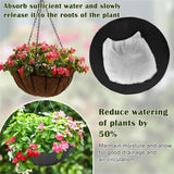 10X10”Self Watering Hanging Basket Liner 20Pcs Watering Liners Absorbing Mat Self Watering Liners for Hanging Basket Water Catcher Coconut Liner Auto Watering Mat Plant Insert Watering Devices