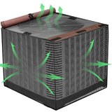 2 in 1 Air Conditioner Covers for Outside, Breathable Full Mesh With Waterproof Top Air Conditioner Cover for All Seasons, AC Unit Cover Protect from Fluff, Leaves, 24x24x30 Inch（Only cover）