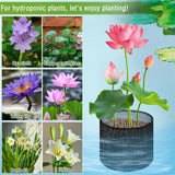 8 Pcs Aquatic Pond Planting Bags-7.1" H x 7.2" Dia Reusable Mesh Water Garden Pond Plant Pot-Breathable Black Round Lily Plant Pots for Pond Bog Plant Garden Terrestrial Plant(Only mesh bag)