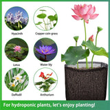 8 Pcs Aquatic Pond Planting Bags-7.1" H x 7.2" Dia Reusable Mesh Water Garden Pond Plant Pot-Breathable Black Round Lily Plant Pots for Pond Bog Plant Garden Terrestrial Plant(Only mesh bag)