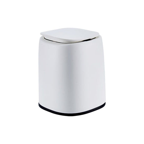 Mini Trash Can for Desk Stainless Steel mini Desk Trash can with Lid,Tiny Trash Can for Desk for Office, Home, Car（no Roll Bags） In Australia - Darrahopens