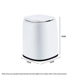 Mini Trash Can for Desk Stainless Steel mini Desk Trash can with Lid,Tiny Trash Can for Desk for Office, Home, Car（no Roll Bags） In Australia - Darrahopens