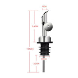 4 pack Olive Oil Dispenser with Spout, Stainless Steel Automatic Opening and Closing Spout, Wine Stopper for Home Use