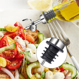4 pack Olive Oil Dispenser with Spout, Stainless Steel Automatic Opening and Closing Spout, Wine Stopper for Home Use