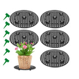 6 Pcs Big Potted Plant Stands - 12 Inch Patio & Deck Floor Protector,Plant Level Pot Elevator for Indoor Outdoor Garden Flower（Excluding flowers and flower pots） In Australia - Darrahopens