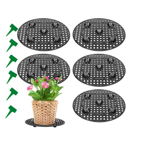 6 Pcs Big Potted Plant Stands - 12 Inch Patio & Deck Floor Protector,Plant Level Pot Elevator for Indoor Outdoor Garden Flower（Excluding flowers and flower pots） In Australia - Darrahopens