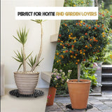 6 Pcs Big Potted Plant Stands - 12 Inch Patio & Deck Floor Protector,Plant Level Pot Elevator for Indoor Outdoor Garden Flower（Excluding flowers and flower pots） In Australia - Darrahopens