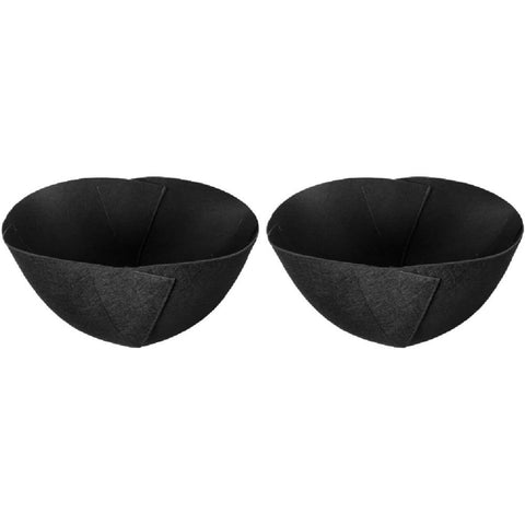 4 Pack 14 Inch Fabric Planter Basket Liner- Felt Flower Pot Liners Replacement Coco Fiber Liner for Hanging Basket Flowers Round Hanging Basket Liners Prevent Birds from Nesting