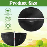 4 Pack 14 Inch Fabric Planter Basket Liner- Felt Flower Pot Liners Replacement Coco Fiber Liner for Hanging Basket Flowers Round Hanging Basket Liners Prevent Birds from Nesting In Australia - Darrahopens