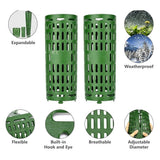 8 PCS plastic Tree Trunk Protector,Resizable New Tree Protection Fence Tubes Tree Guard Bark Plant Protectors | Protects Against Sun Scald, Squirrel, Mowers, Trimmers, Animals In Australia - Darrahopens