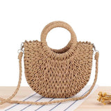 Beach Purse Straw Crossbody Bags for Women Straw Purse Beach Bag Woven Summer Purses for Women（brown） In Australia - Darrahopens