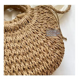 Beach Purse Straw Crossbody Bags for Women Straw Purse Beach Bag Woven Summer Purses for Women（brown）