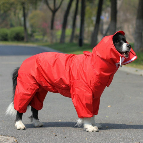Waterproof Dog Raincoat with Hood for Small Dogs Rain Poncho Jumpsuit with Rain Boots Puppy Hooded Slicker Rainwear Four-Legged Pet Rain Jacket for Walking（16）
