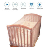 Crib Tent Canopy - Crib Cover to Keep Baby from Climbing Out, Protects from Climbing Out and, Insects, Mosquitoes, Encrypted Baby (135*60*90CM,Only mosquito nets)