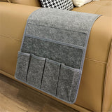 Remote Control Holder Armchair Caddy for Recliner Couch, Non-Slip Armrest Organizer with Pockets for Magazine, Tablet, Phone(dark gray) In Australia - Darrahopens