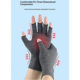 Compression Arthritis Gloves for Men Women, Fingerless Compression Gloves for Arthritis Sport (Half Finger,M) In Australia - Darrahopens