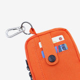 Wallet – Slim Travel Wallet – Secure Passport, Cards & Cash – Lightweight, Oxford cloth– Zipper Closure – Unisex Design(tangerine orange)