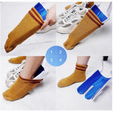 Non-Slip Exterior Operates with 1 or Both Hands, Loop Handles with 31.5" Straps, Sock Assist Device for Elderly and Sock Helper for Seniors, Disabled