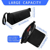 Hair Tools Travel Bag with Heat Resistant Mat - Hair Tool Organizer Case for Curling Iron, Straightener, Flat Iron & Hair Dryer Storage Pouch, Large Capacity Design Women Travel Essentials（only bag）
