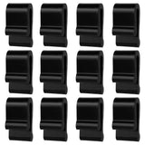24 pcs Oven Lid Protector Clips, Thickened Cookware Protectors for Stacking Bumper Protector Clips Silicone Replacement Pan Clips for Display and Storage Oven Pots (black) In Australia - Darrahopens
