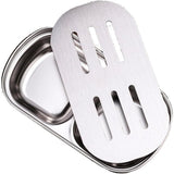 Soap Dish,Stainless Steel Soap Holder with Drain Spout, Soap Saver for Bathroom Shower, Bathtub, Kitchen Sink,Durable and Stylish In Australia - Darrahopens