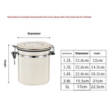 Airtight Coffee Container with Spoon - Kitchen Storage Jar for Coffee Grounds, Cereal, Beans, Sugar (beige, 1.2L)