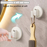 4 PCS Suction Cup Hooks for Wreaths, Upgraded No-Drill SuctionCup Hook for Shower Hanging Loofah, Towels, Robes, Wreath Hanger Hooks for Fall Decor, Christmas Wreath Decor