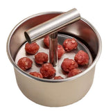 2 pack Stainless Steel Meatball Maker, 12 Balls Manual Push-Press Meat Baller Maker, Portable Meatball Maker Tool, Easy Stainless Steel Meatball Making Mold, Home Cooking Tools for Kitchen In Australia - Darrahopens