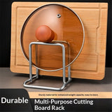 Small Size Stainless Steel Wire Cutting Board Holder, Cutting Board Rack Organizer Kitchen, Wire Chopping Board Stand Cutting Board Storage Rack Organizer