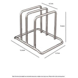 Small Size Stainless Steel Wire Cutting Board Holder, Cutting Board Rack Organizer Kitchen, Wire Chopping Board Stand Cutting Board Storage Rack Organizer