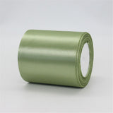 Green Satin Ribbon - 4 inch Wide, Double Face, Thick, 24 Yards/Roll for Wedding Party Supplies, Chair, Cake Decor, Large Bows, Flower Bouquet, Sewing, Crafts In Australia - Darrahopens