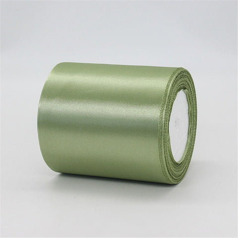 Green Satin Ribbon - 4 inch Wide, Double Face, Thick, 24 Yards/Roll for Wedding Party Supplies, Chair, Cake Decor, Large Bows, Flower Bouquet, Sewing, Crafts In Australia - Darrahopens