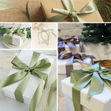 Green Satin Ribbon - 4 inch Wide, Double Face, Thick, 24 Yards/Roll for Wedding Party Supplies, Chair, Cake Decor, Large Bows, Flower Bouquet, Sewing, Crafts In Australia - Darrahopens