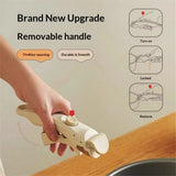 2 PC Removable Pot Handle, Universal Pan Handle, Replacement Handle for Pots and Pans, Fits All Cookware, Durable & Heat-Resistant
