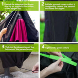 Cantilever Patio Umbrella Cover with Push Rod - Waterproof Patio Parasol Covers with Zipper for Offset Outdoor Umbrellas In Australia - Darrahopens