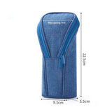 Pencil Case Pouch, Standing Pen Pouch Bag, Foldable Stand up Pencil Holder Organizer, Small Portable Pencil Box for School Office Supplies