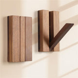 Foldable Wall Hooks 2Pack: Rustic Wooden Coat Hooks Mounted for Heavy Duty Hanging Hats Bags Beach Towels, Space Saving Minimalist Design for Aesthetic Homeowner In Australia - Darrahopens