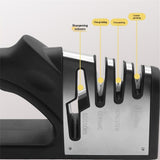 4 Stage Tabletop Kitchen Knife Sharpener,scissors, precision sharpening.Non slip base, suitable for home use In Australia - Darrahopens