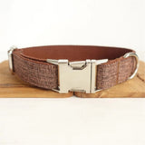 Dog Collar Personalized, Pet Collars with Metal Buckle,  Collar with Quick Release Buckle for Dogs (L,Only collar)
