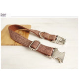 Dog Collar Personalized, Pet Collars with Metal Buckle,  Collar with Quick Release Buckle for Dogs (L,Only collar)